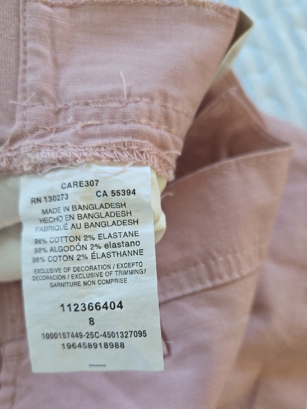 Lee Women's Light Pink Cargo Shorts - Picture 5 of 6